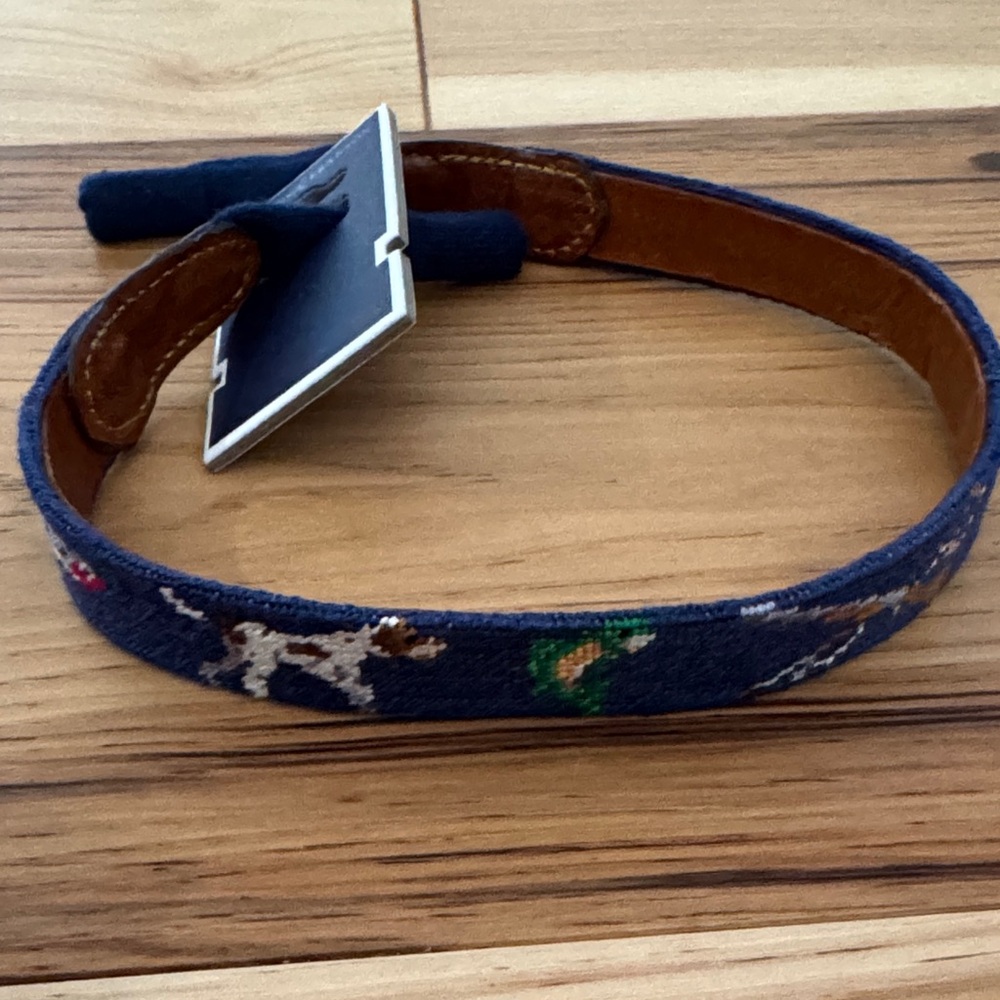 Embroidered Dog Pattern Belt